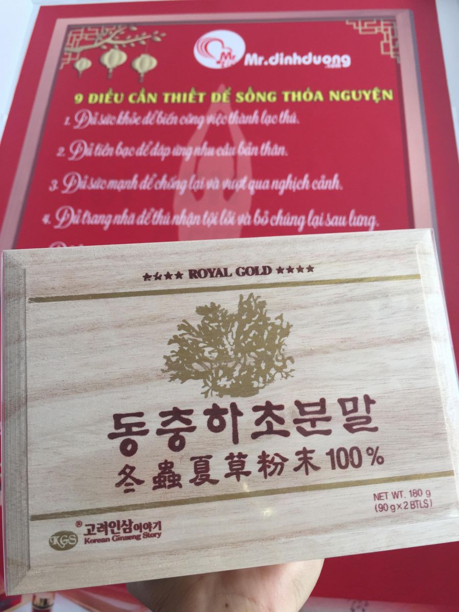 bột đông trùng hạ thảo Hàn Quốc