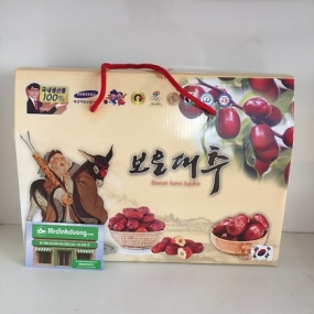 Táo đỏ sấy khô Hàn Quốc Boeun Loess Jujube (Hộp 1kg)